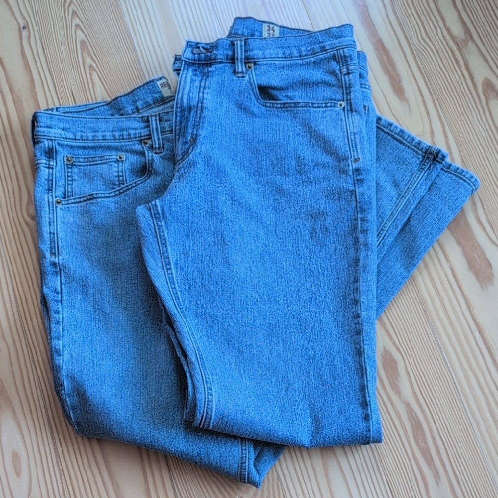 Classic Blue Denim Jeans -Set Of 2